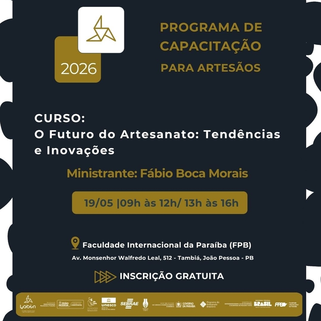 PROGRAMA DE CAPACITAÇÃO PARA ARTESÃOS - O FUTURO DO ARTESANATO: TENDÊNCIAS E INOVAÇÕES