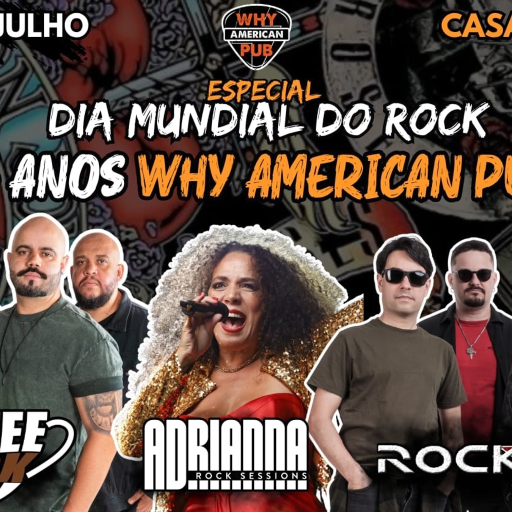 DOMINGO WHY 12/07 [SEMANA DO ROCK] - COFFE ROCK UAI + ADRIANA ROCK SESSIONS + ROCKFIELD