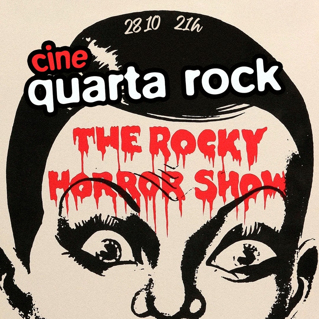 cine quarta rock de halloween com 1h de open bar
